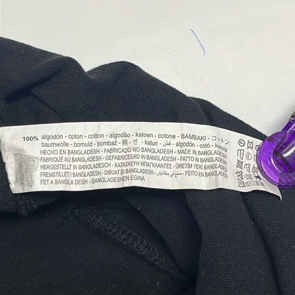 ZARA Black Pull-On Spaghetti Strap Cotton Romper w/ Attached Belt Straps- Large - Picture 14 of 15